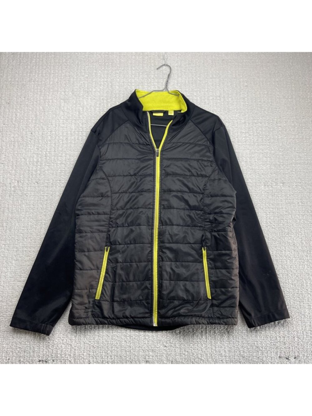 Crivit Soft Shell Lightweight Windbreaker Quilted Jacket Men Sz XL Outdoor Read